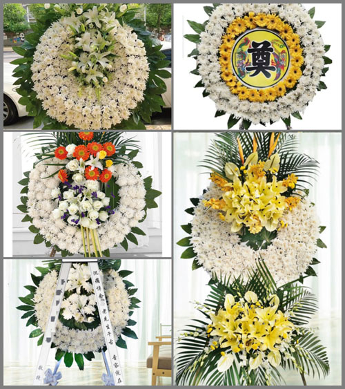 山东济宁嘉祥县马集镇张蔡村花圈速递
